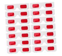 FUNOMOCYA 50 Pezzi Occhiali Rosso per Feste e Cinema Casa Design Esperienze Visive Uniche e Spettacolari