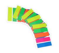 FUNOMOCYA 500 Pezzi Sticky Page Markers Adesivi Colorati per Note Autoadesive Segnapagina Portatili per Studenti e Ufficio Carta Liscia Residui Dimensioni