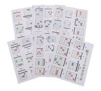 FUNOMOCYA 57 Schede Accordi Chitarra per Principianti Custodia Portatile Diagramma Accordi Musicale Didattico per Lezioni e Pratica Tabella Apprendimento Accessorio Musicale per Studenti