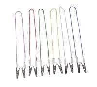 FUNOMOCYA 6 Pezzi Clip Per Tovaglioli Bavaglino Dentistico Cordino Per Clip Porta Asciugamano in Metallo Flessibile Bavaglino Dentistico