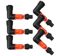 FUNOMOCYA 6 Pezzi Kit Tappi Candela Accensione con Luce LED per Atv e Moto da Cross Angolo Resistente al Calore e Usura Accessorio Moto per Scooter e Quad