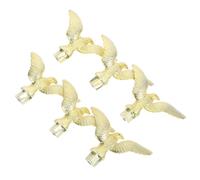 FUNOMOCYA 6 Pezzi Topper Aquila per Dorata Decorazione Resistente Intemperie per Esterni Aquila Precisione per Riparazione Aste Adatta Piazze e Conferenze