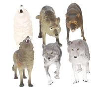 FUNOMOCYA 7 pezzi Animali Selvatici Invernali Giocattoli Educativi per Figure Realistiche per Apprendimento e Giochi di Gruppo Modelli Compatti e Trasportabili per Ragazzi e Ragazze