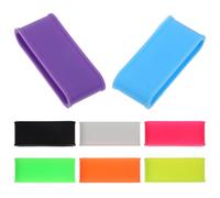 FUNOMOCYA 8 Anelli Antiscivolo in Silicone per Racchetta da Tennis e Badminton Impugnature Elastiche Leggere per Fissaggio Overgrip Accessori Professionali per Protezione Manico Racchetta