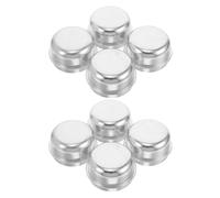 FUNOMOCYA 8 Pezzi Copri Mozzi per Rimorchio in Ferro Zincato Tappi Antipolvere per Cuscinetti e Grasso Asse Protezione Resistente per Mozzi Ruota Caravan Rv e Flatbed Installazione Facile e