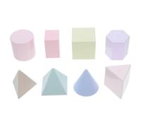 FUNOMOCYA 8 Pezzi Forme Geometriche Giocattolo Da Tavolo Luminoso Trasparente Manipolativi Per Bambini Set Di Geometria Compatto Per L'insegnamento Classe