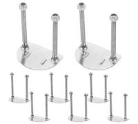 FUNOMOCYA 8 Pezzi Piastre di Supporto in Acciaio Inox per Pattini a Rotelle, Kit di Montaggio 8 Pezzi Ammortizzatore Antivibrazione, Base Compatibile per Pattini da Hockey e Drift su Strada