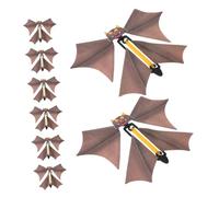 FUNOMOCYA 8 Pezzi Pipistrelli Giocattoli Magici in Plastica Resistente per Halloween Decorazioni Spettacoli Teatrali Performance Stage