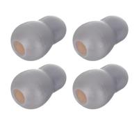 FUNOMOCYA Accessori Auricolari Per Stetoscopio, Stethoscope Ear Tips Sostituibili in PVC Morbido Grigio, 4 Pezzi, Per Ospedale e Clinica, Isolamento Acustico e Comfort Quotidiano