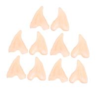 FUNOMOCYA Accessori per Orecchie di Halloween 10 Pezzi in Lattice Morbido, Mezzo Orecchino Goblin Flessibile per Trucco e Travestimenti, Adatti per Feste in Maschera e Spettacoli Cosplay