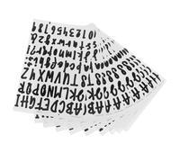 FUNOMOCYA Adesivi in Vinile Lettere e Numeri Autoadesivi Decalcomanie Fai da Te per Cassette Postali Set da 10 Fogli 68 Pezzi Nero 25 CM per Cartelli Poster e Superfici Lisce