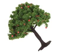 FUNOMOCYA Albero di Frutta Modello per Diorama Architettonico e Giardino Incantato, in Ferro e Plastica, Base Robusta, senza Manutenzione e Foglie Realistiche