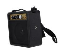 FUNOMOCYA Amplificatore per Chitarra Elettrica Mini 5w Compatto e Portatile in Plastico e Metallo Cavo Audio e Adattatore per Pratica Musicale
