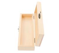 FUNOMOCYA Astuccio in Legno con Serratura Organizer per Astucci Scatola per Cancelleria Contenitore per Penne in Legno Portapenne per Ragazzo Ragazza Scatola Portapenne Astuccio Vuoto