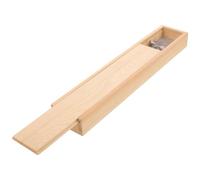 FUNOMOCYA Astuccio per Pennello da Calligrafia, Brush Pen Packing Box in Legno, Custodia Singola per Studenti, Scrivania e Ufficio, Marrone, Design Delicato