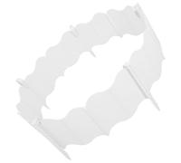 FUNOMOCYA Bordura Giardino in Plastica Bianco con Picchetti Recinzione Decorativa per aiuole e Bordatura Prato Steccato Flessibile per Paesaggio e Percorsi Esterni