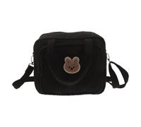 FUNOMOCYA Borsa Fasciatoio Mamma Gialla con Orso, Tracolla Singola | Nylon, Tasche Multiple e Scomparti Visibili, Comfort Ergonomico, Pulizia Facile, per Passeggiate e Uscite