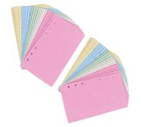 FUNOMOCYA Carta a Fogli Mobili Colorati 6 Fori 100 Pagine per Diario e Appunti Scrittura Liscia per Uso Scolastico e Ufficio