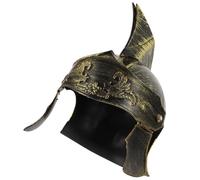 FUNOMOCYA Casco per Uomo e Donna Accessorio Costume Indossabile Stile Antico Vintage in Plastica Color Caffè per Performance e Feste di Natale