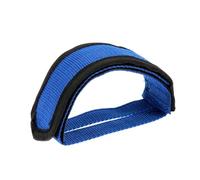 FUNOMOCYA Cinghie Pedali Bicicletta Antiscivolo Regolabili in Nylon Resistente per Bici Fissa Mountain e Strada Set con Doppio Nastro Adesivo Blu Senza Fibbia Protezione Piede Confortevole