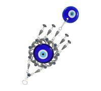 FUNOMOCYA Ciondolo a Forma Occhio Blu Traforato 65Mm Decorazione in Sospeso per Auto e Casa Design a Forma Fiore Protezione Contro Energie Negative