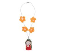 FUNOMOCYA Ciondolo per Specchietto Retrovisore Auto della Vergine Maria in Resina Gancio per Specchio, Decorazione Pendente per Interni Auto, Accessorio da Appendere per Protezione