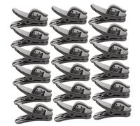 FUNOMOCYA Clip Per Microfono Da Bavero in Plastica, Set Da 20 Pezzi, Clip Fissa e Leggera Per Fissaggio Microfono Lavalier Al Colletto, Adatta Per Discorsi, Conferenze e Spettacoli