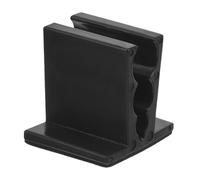 FUNOMOCYA Clip per Microfono Wireless in Plastico Nero, Supporto Compatto con Adesivo, Installazione Rapida per Trasmissioni Live e Interviste