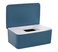FUNOMOCYA Contenitore per Salviette Umidificate, Porta Salviette Umidificate Portatile, Blu, Pp, Coperchio Sigillato, Riutilizzabile, per Ragazzo Ragazza, Viaggi e Uso All'aperto