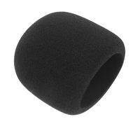 FUNOMOCYA Copertura Microfono in Spugna Nera Protezione Antivento e Antispruzzo Morbida Traspirante Facile Da Installare e Lavabile Per Microfoni Da Ufficio e Casa