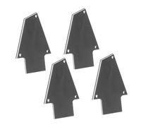 FUNOMOCYA Copertura Truss Rod per Basso e Chitarra in Plastico Nero, 4 Pezzi, Facile da Installare, Ricambio per Coprire la Barra del Manico