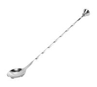 FUNOMOCYA cucchiaio per mescolare cucchiaio cucina bar spoon Piatto miscelatore di bevande mescolata bere cocktail agitatori Cucchiai da cocktail Acciaio inossidabile Silver Riutilizzabile