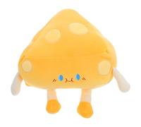 FUNOMOCYA Cuscino di Formaggio Peluche Morbido 20X10X20 CM per Divano e Auto Supporto per Pisolino e Decorazione Casa Complemento D’Arredo Originale e Confortevole