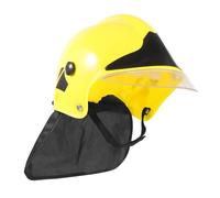 FUNOMOCYA Elmetto Pompiere per Cosplay in Plastica Resistente Cappello da Vigile per Feste Tema e Halloween Accessorio Leggero e Realistico per Adulti