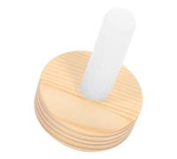 FUNOMOCYA Espositore per Bambole all'Uncinetto in Legno Massello Base Supporto Diametro 50Mm Ago Fissaggio Nascosto Adatto per Bambole Fino a 7 CM Accessorio per Esposizione e