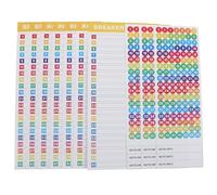 FUNOMOCYA Etichette Adesive Elettriche per Pannello Interruttore da 10 Fogli Colorati, Adesivi Numerati Riutilizzabili Impermeabili per Scatole Quadro Elettrico, Organizzazione