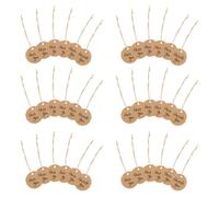 FUNOMOCYA Etichette Fai da Te in Carta Kraft 4 Cm, Set da 400 Pezzi Bordo Decorativo e Spago in Juta, Accessori per Decorazioni Regalo, Adatte per Feste, Compleanni e Progetti Creativi Artigianali