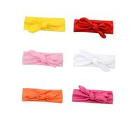 FUNOMOCYA Fasce per Chioma Elastiche per Fiocco, Set da 6 Cerchietti Unisex Morbido, Accessori per Ragazzo Ragazza e Ragazze, per Uso Quotidiano ed Occasioni Speciali