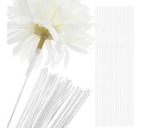 FUNOMOCYA Fili Floreali in Ferro Bianco per Fiori, 100 Pezzi