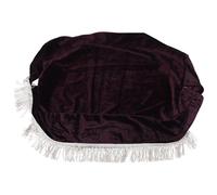 FUNOMOCYA Fodera per Sgabello da Pianoforte in Velluto Viola con Nappe, Coprisedile Singolo Lavabile, Protezione per Sedia da Bar e Toeletta, per Casa, Scuola e Sale Concerto