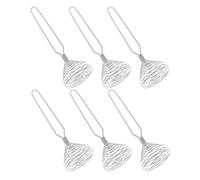 FUNOMOCYA Frusta a Spirale Manuale in Acciaio Inox 6 Pezzi Sbattitore per Uova Portatile a Molla per Panna Salse e Miscelazione in Cucina Domestica Riutilizzabile