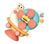 FUNOMOCYA Giocattolo Seggiolone Ragazzo con Ventosa Mulino Vento Montessori per Sviluppo Sensoriale e Coordinazione Mano-occhio Accessorio Sicuro per Bagnetto e Regalo