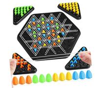 FUNOMOCYA Gioco da Tavolo Scacchi Triangolo in Plastica per Giocatori Strategia e Esperienza Multigiocatore per e Sviluppo