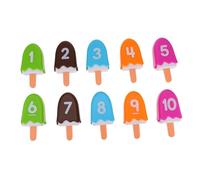 FUNOMOCYA Gioco Educativo Numeri per Gelati in Colorati Gioco Didattico per Contare e Abilità Matematiche Giocattolo Numerico Stimolante per Ragazzi e Ragazze Sviluppo Creatività e Memoria