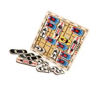 FUNOMOCYA Gioco Labirinto Auto in Legno per Anni Set Intellettuale per Sviluppo Logico Gioco di Pensiero e Movimento Giocattolo Sicuro e Durevole per Feste e Regali