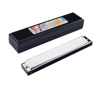 FUNOMOCYA Impara Larmonica a Bocca in do a Fori Polifonica in Acciaio Inossidabile E Resina per Principianti Colore Casuale