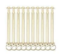 FUNOMOCYA Kit di 10 Set di Rivetti e Dadi per Ventagli Pieghevoli, Elementi di Fissaggio in Metallo per Alberi Solidi, Accessori per Riparazione Ventagli Portatili