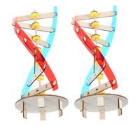 FUNOMOCYA Kit Dna Doppia Spirale per Esperimenti Scientifici Educativi Montaggio Facile con Supporto Espositivo Biologia Realistica per Scuola e Insegnamento
