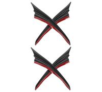 FUNOMOCYA Kit Spoiler per Paraurti Auto Diffusore Canard Aerodinamico in ABS Resistente Installazione Autoadesiva Rapida Set 4 Pezzi per Modifica e Protezione Carrozzeria Veicoli Adatto