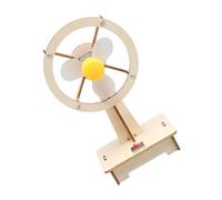 FUNOMOCYA Kit Ventilatore Elettrico in Legno da Te per Materiale per Assemblaggio Manuale Esperimento Scientifico Educativo per Sviluppo Abilità Motorie e Coordinazione Mano Occhio